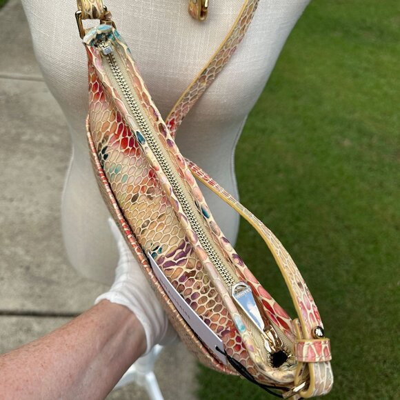 Brahmin Jody Multi Junie Snake Embossed Leather Crossbody H78183000050 NWT - Picture 11 of 16